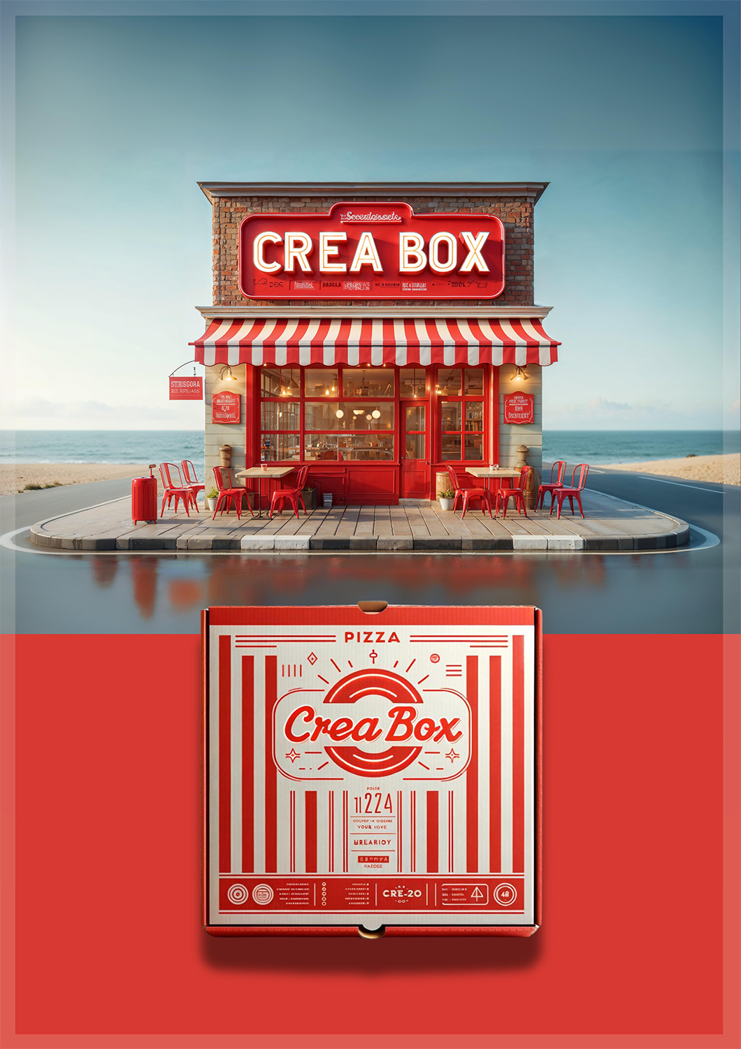 Creabox concepte de pizzeria + boite perso - 1